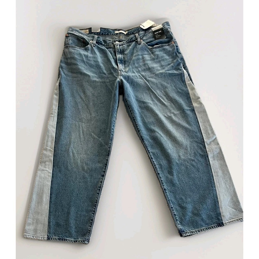 NWT Levi's Premium Baggy Dad Pieced Jeans Mixed Bag Light Wash Free People 34x30